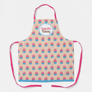 Cupcakes Pattern Bakery Apron
