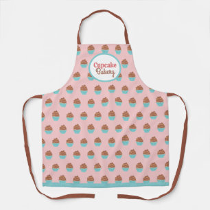 Cupcakes Pattern   Pink   Cake Bakery Apron