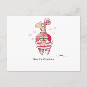 CUPCAKES Postcard by April McCallum