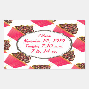 Cupcakes Rectangular Sticker