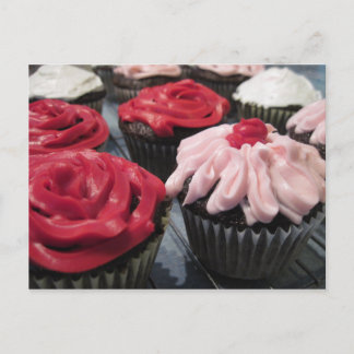 Cupcakes Red and Pink Postcard