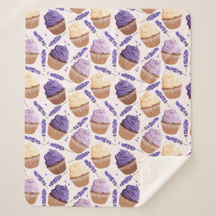 Cupcakes Sherpa Blanket