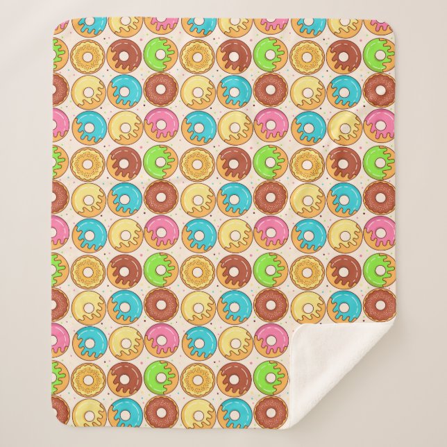 Cupcakes Sherpa Blanket (Front)