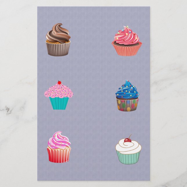 Cupcakes Stationery (Front)
