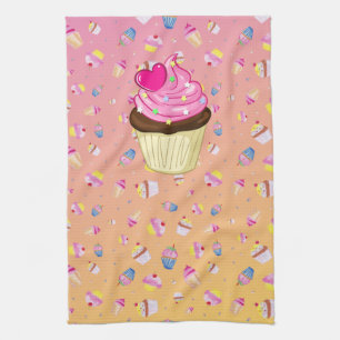 Cupcakes Tea Towel