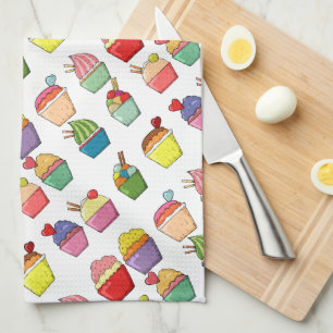Cupcakes Tea Towel