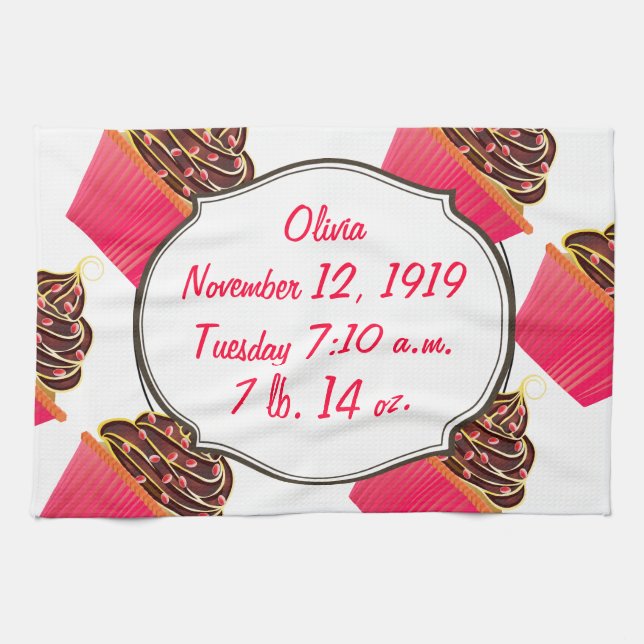 Cupcakes Tea Towel (Horizontal)
