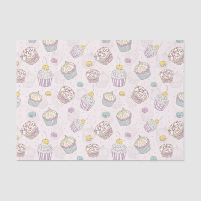 Cupcakes  tissue paper (Front)