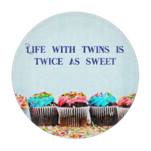 Cupcakes Twins Cutting Board