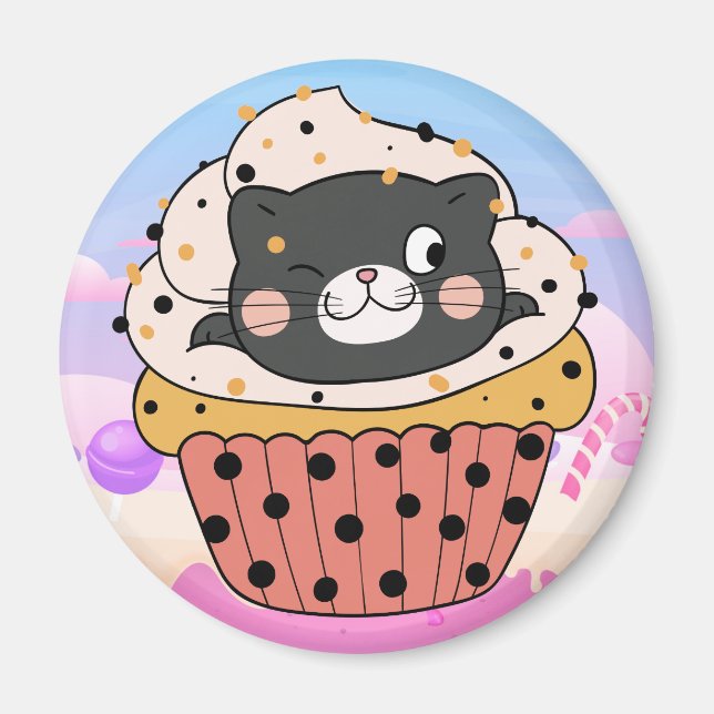 Cupcat Magnet (Front)