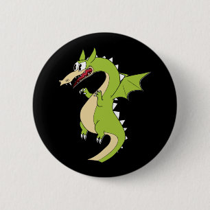 Cuphead Dragon (grim Matchstick) Sticker 6 Cm Round Badge