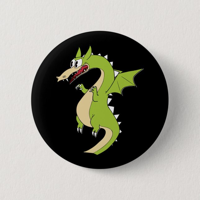 Cuphead Dragon (grim Matchstick) Sticker  6 Cm Round Badge (Front)