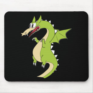 Cuphead Dragon (grim Matchstick) Sticker Mouse Pad