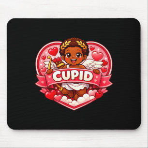 Cupid African American Valentine  Mouse Pad