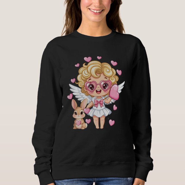 Cupid and Bunny Dance Sweatshirt (Front)