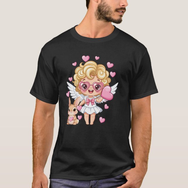 Cupid and Bunny Dance T-Shirt (Front)