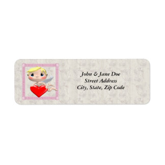 Cupid And Heart Return Address Label