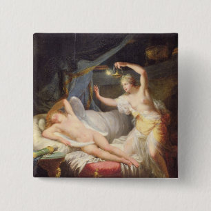 Cupid and Psyche 15 Cm Square Badge
