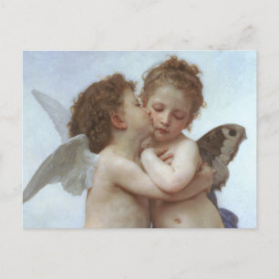 Cupid and Psyche as children - William Bouguereau Postcard