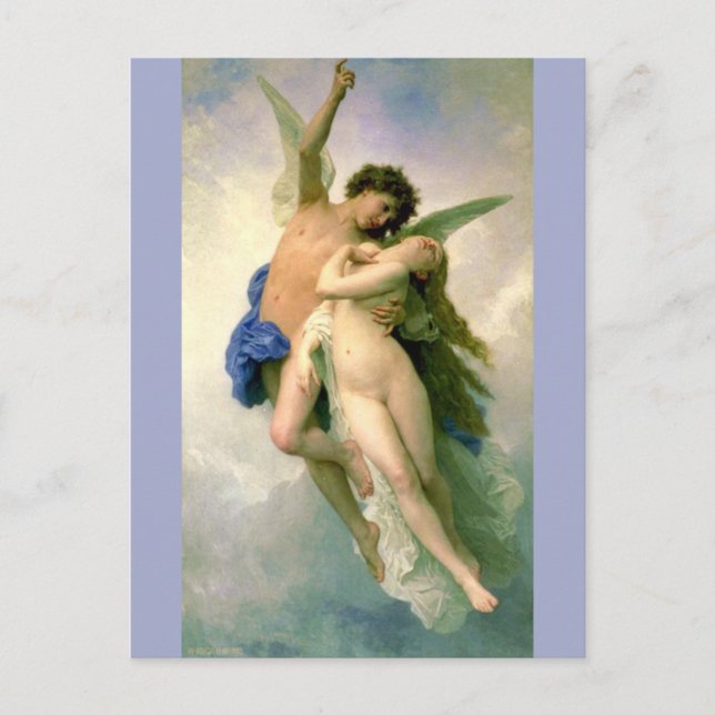Cupid and Psyche by Bouguereau Postcard (Front)