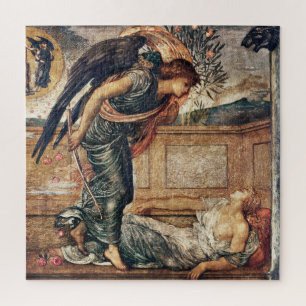 Cupid and Psyche Pre-Raphaelite Famous Painting Jigsaw Puzzle