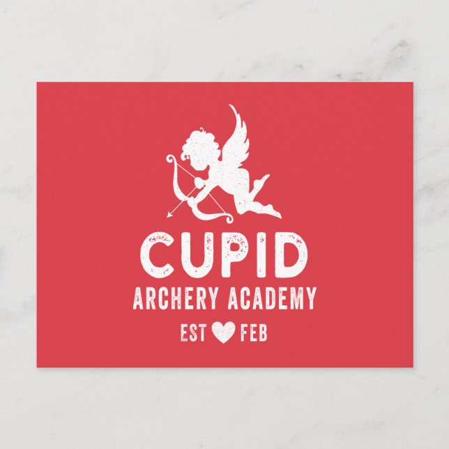 Cupid Archery Academy Holiday Postcard (Front)