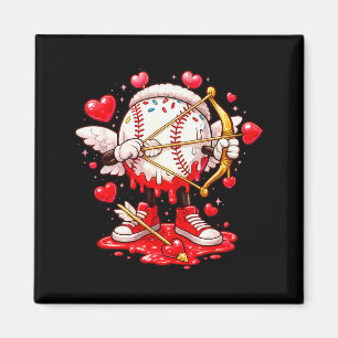 Cupid Baseball Drip Icecream Apparel Youth Boy Val Magnet