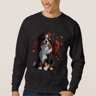 Cupid Bernese Mountain Dog Valentine's Day Dog Lov Sweatshirt