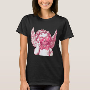 Cupid Blowing Bubbles Heart Sungles Valentines T-Shirt
