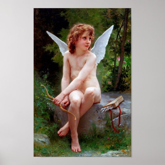 Cupid, Bouguereau Poster (Front)