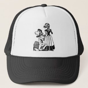 Cupid Calavera, Skeleton Lovers c. 1900s Trucker Hat