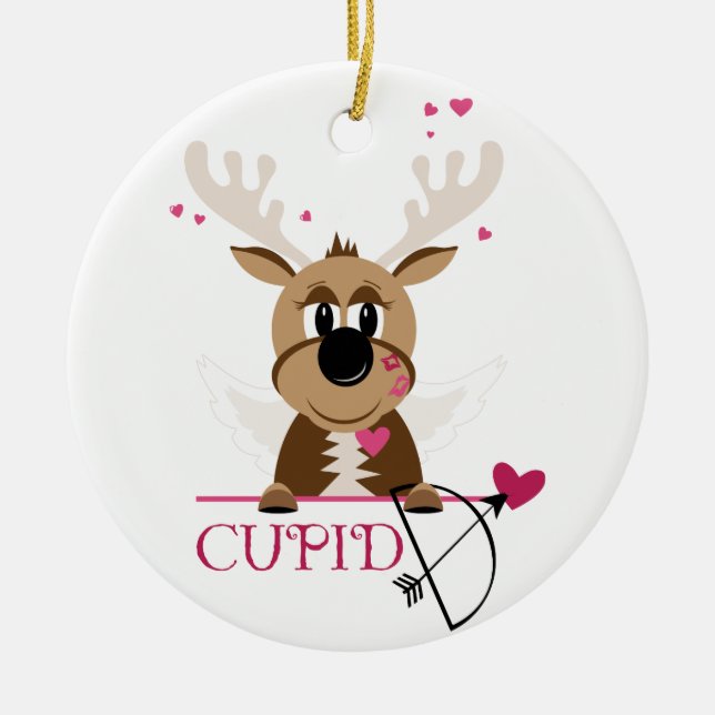 Cupid Ceramic Ornament (Front)