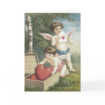 Cupid Cherub Angel Box Heart Valentine