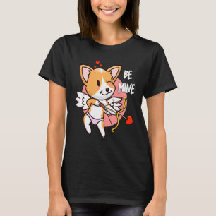 Cupid Corgi Valentine's day be mine T-Shirt