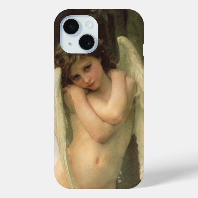 Cupid (Cupidon) Angel Portrait by Bouguereau Case-Mate iPhone Case (Back)