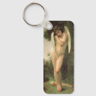 Cupid (Cupidon) Angel Portrait by Bouguereau Key Ring