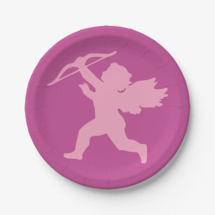 Cupid custom paper plates