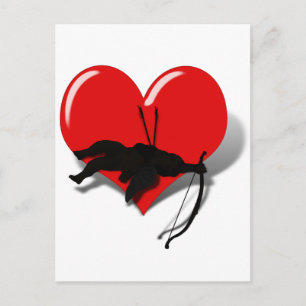 Cupid Down on his Luck Postcard