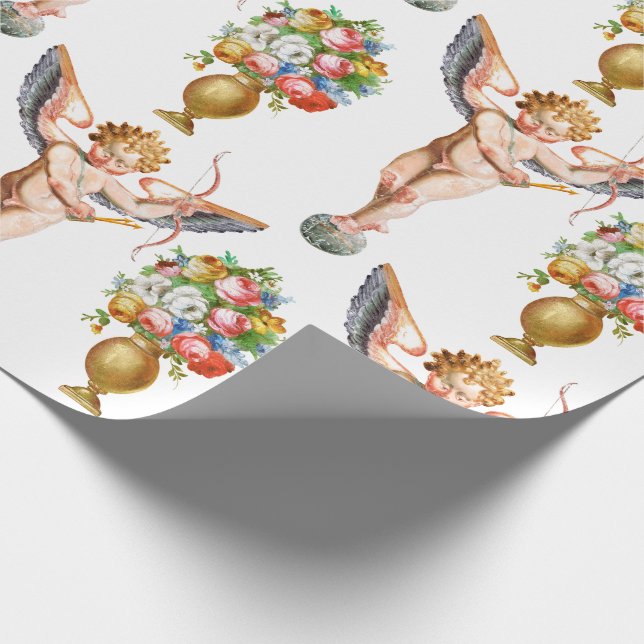 Cupid Floral wrapping paper (Corner)