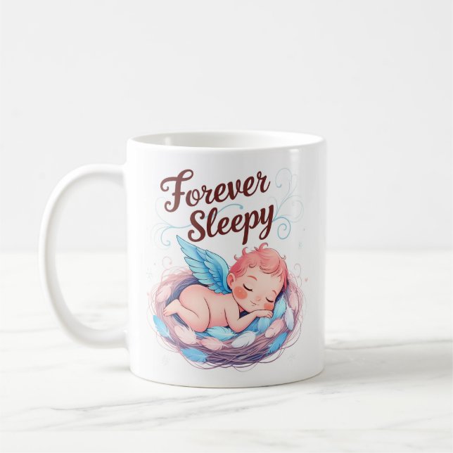 Cupid: Forever Sleepy Coffee Mug (Left)