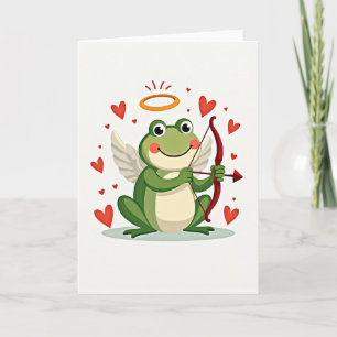 Cupid Frog Love Card