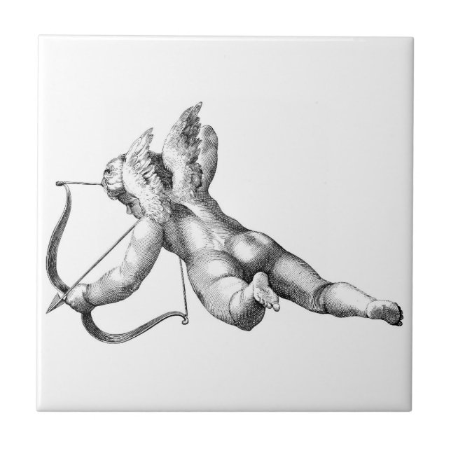 Cupid God of Love Ceramic Tile (Front)
