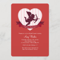 Cupid Has Struck Again Invitation