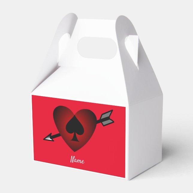 Cupid Heart Black Spade Thunder_Cove Favour Box (Front Side)