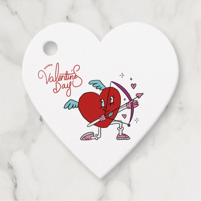 CUPID HEART FAVOUR TAGS (Front)
