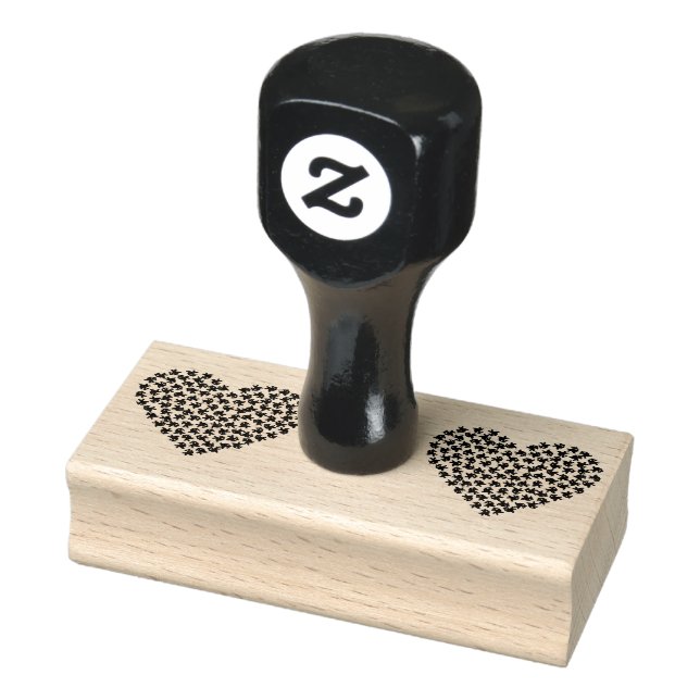 cupid heart love angel arrow bow rubber stamp (Stamp)