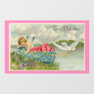 Cupid In Boat Window Cling