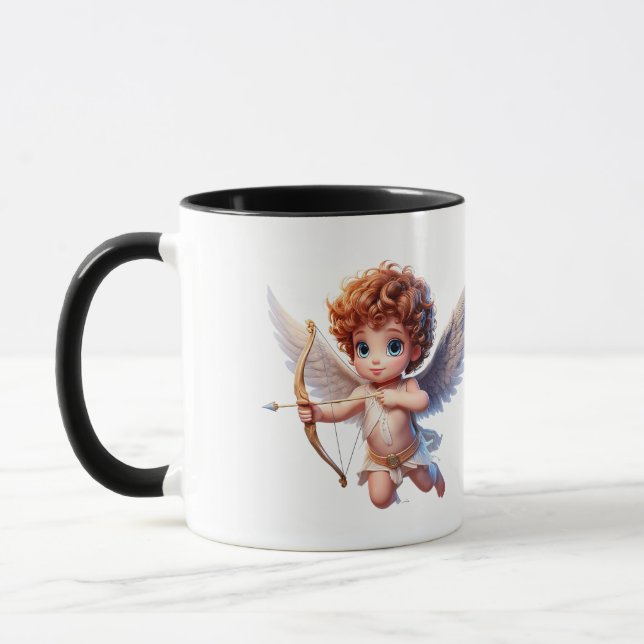 Cupid in flight mug (Left)