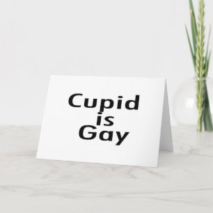 Cupid Is Gay Holiday Card