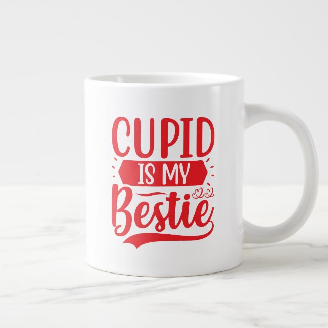 cupid is my bestie large coffee mug (Right)